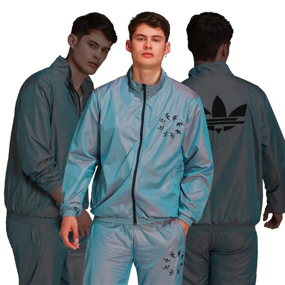 Adidas Originals Men’s Medium Adicolor Shattered Trefoil‎ Track Jacket
